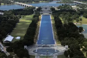 National Park Service says Reflecting Pool liner was cut with a sharp knife or razor