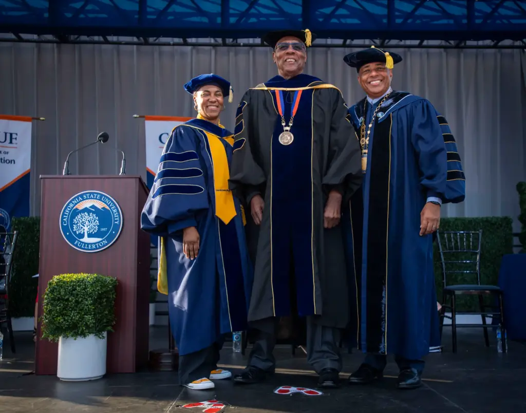James D. Anderson received an honorary Doctor of Humane Letters...