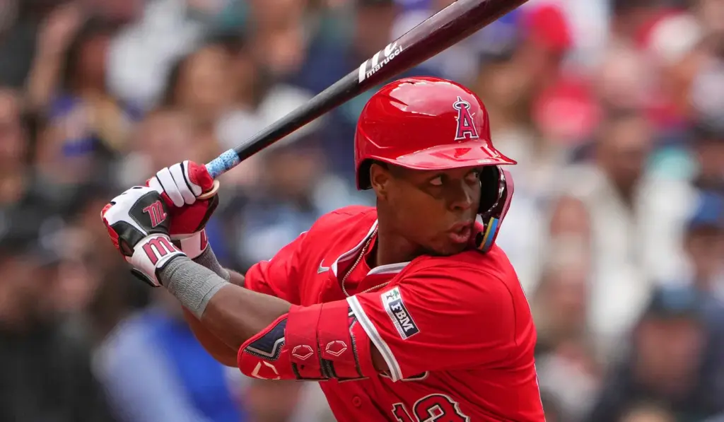 Angels infield prospect Denzer Guzman got a brief taste of...