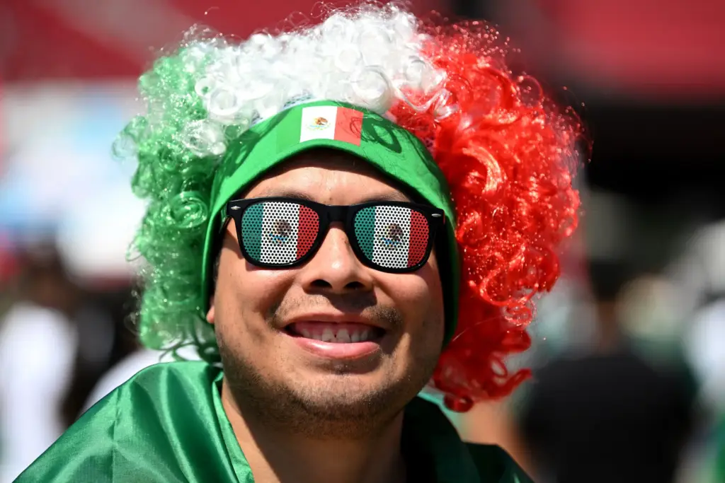Hector Morales wears his colors for the FIFA World Cup...