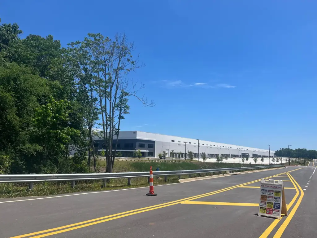 The development site of an Immigration and Customs Enforcement detention center in Social Circle, Georgia.
