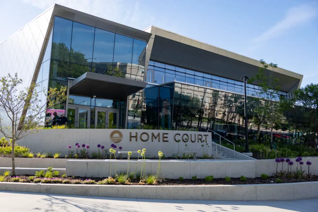 The Home Court at the Obama Presidential Center prepares for...