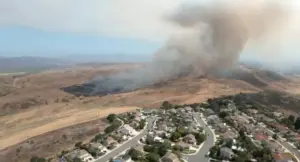 Brush fire burning on Camp Pendleton prompts evacuation warnings in Oceanside