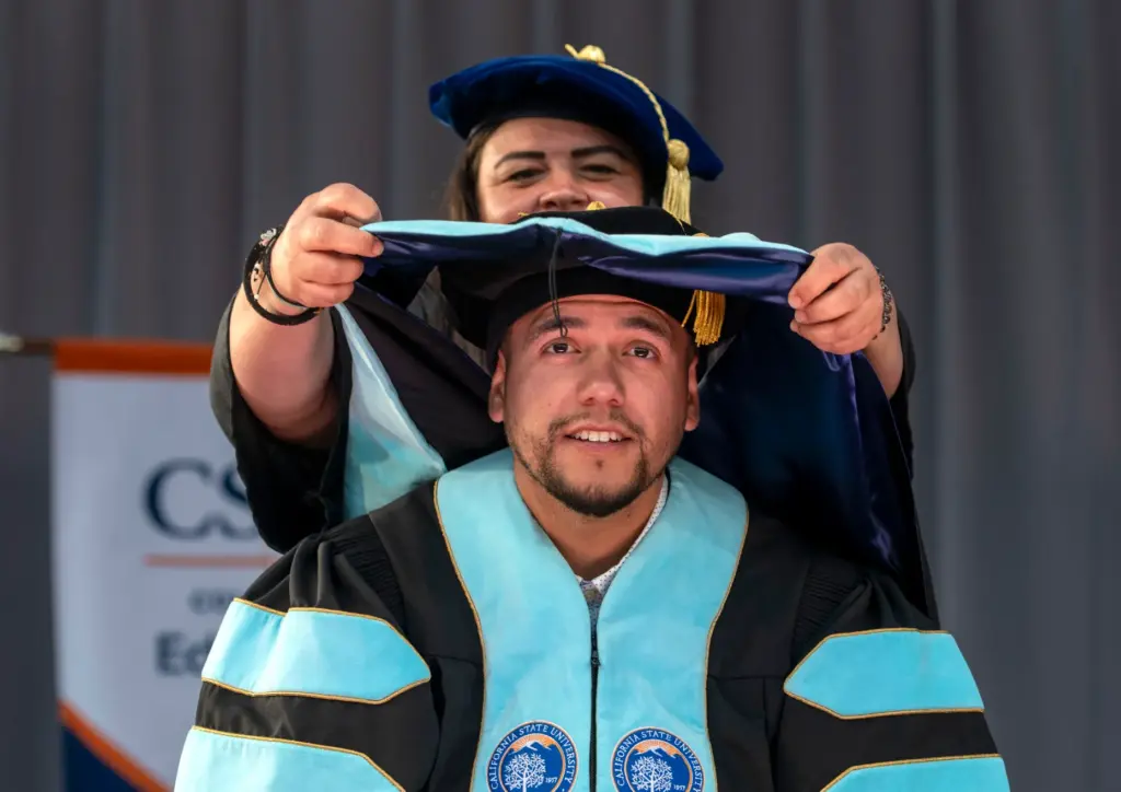 Jovani Flores received his doctorate during CSUF College of Educationâs...