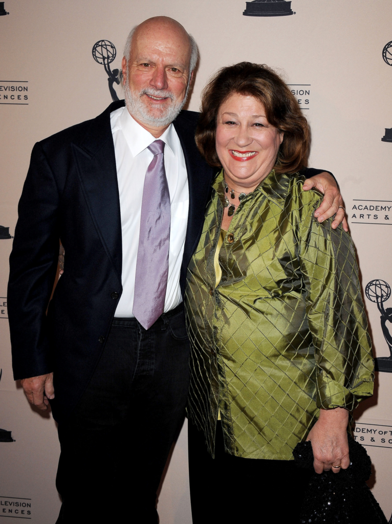 From left, honoree James Burrows and actor Margo Martindale arrive...