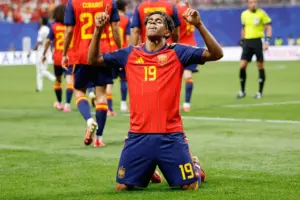 Lamine Yamal scores in first World Cup start as Spain routs Saudi Arabia