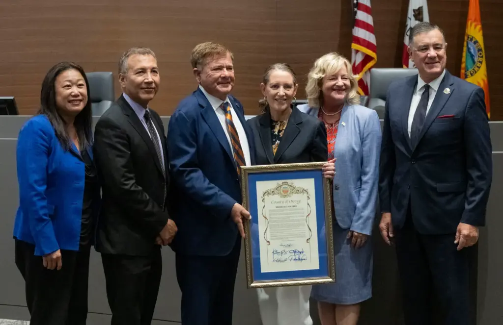 Orange County Supervisors Janet Nguyen, Vicente Sarmiento, Doug Chaffee, retiring...