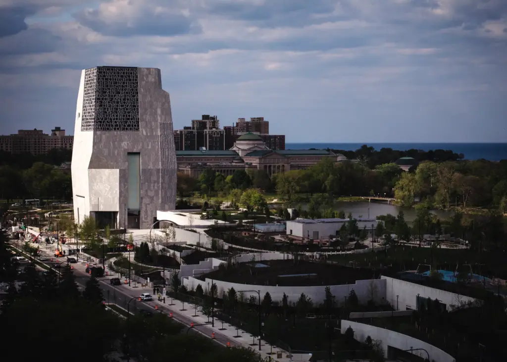 The Obama Presidential Center in Jackson Park, May 6, 2026....