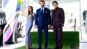 Soccer star David Beckham gets a goal with Hollywood Walk of Fame star