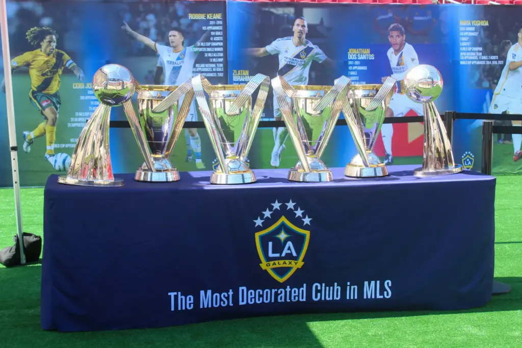At the LA Galaxy booth, fans will be able to...