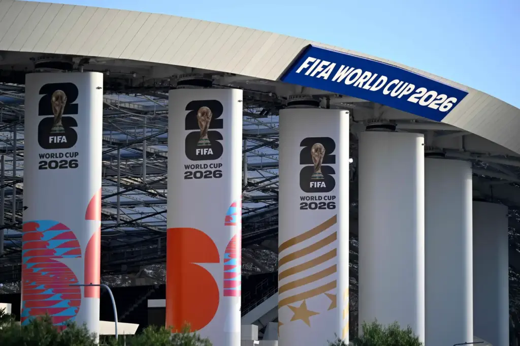 SoFi Stadium, temporarily being called Los Angeles Stadium for the...