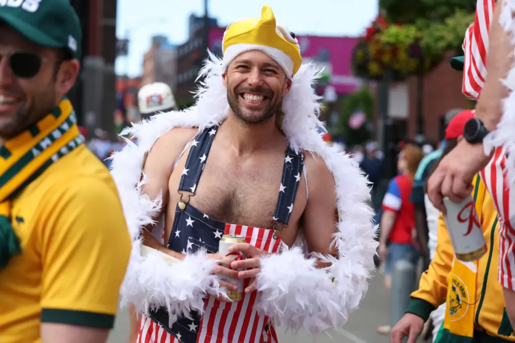 A United States arrives for the World Cup Group D...