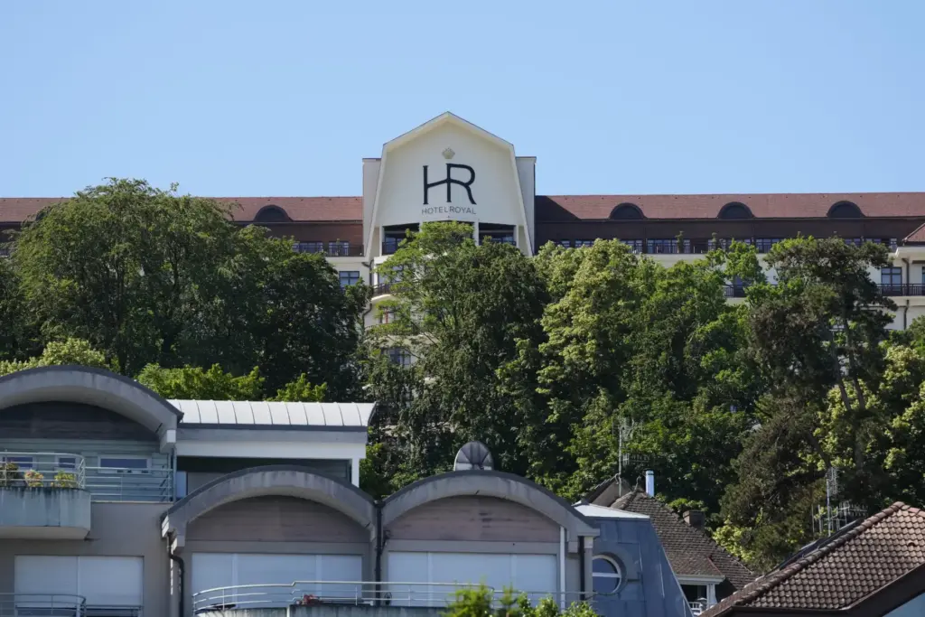 A view of the Hotel Royal where leaders will meet