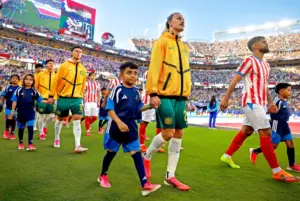 Kids’ game: What it’s like to walk with players onto a World Cup field