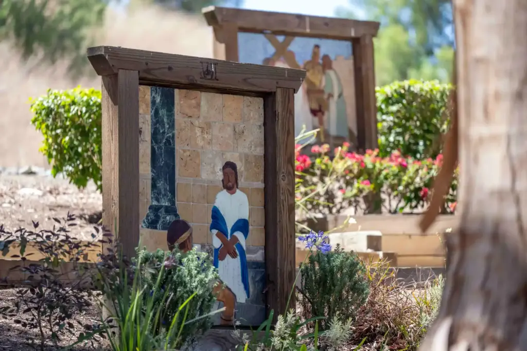The â15 Stations of the Crossâ by artist Lance Jost...