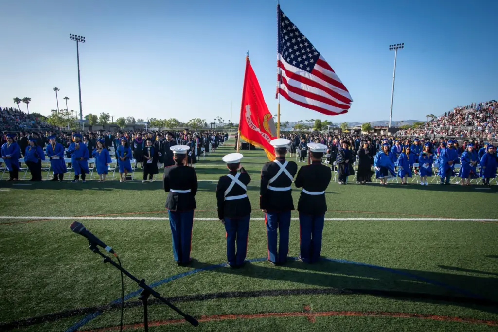 The presenting of the colors started Santiago Canyon Collegeâs (SCC)...