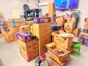 10,000 pounds of illegal fireworks seized in Pasadena connected to Nevada street gang, officials say