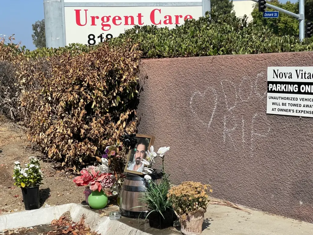 A memorial for slain Dr. Hamid Mirshojae sprung up in...