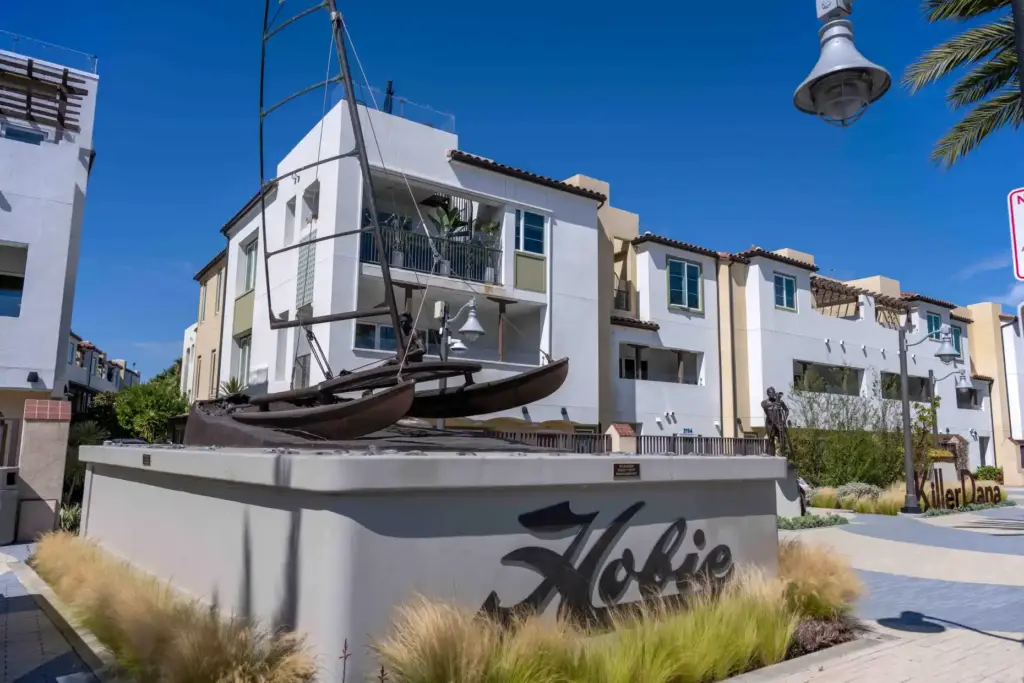 The Hobie Riding the Wave of Success sculpture by artists...