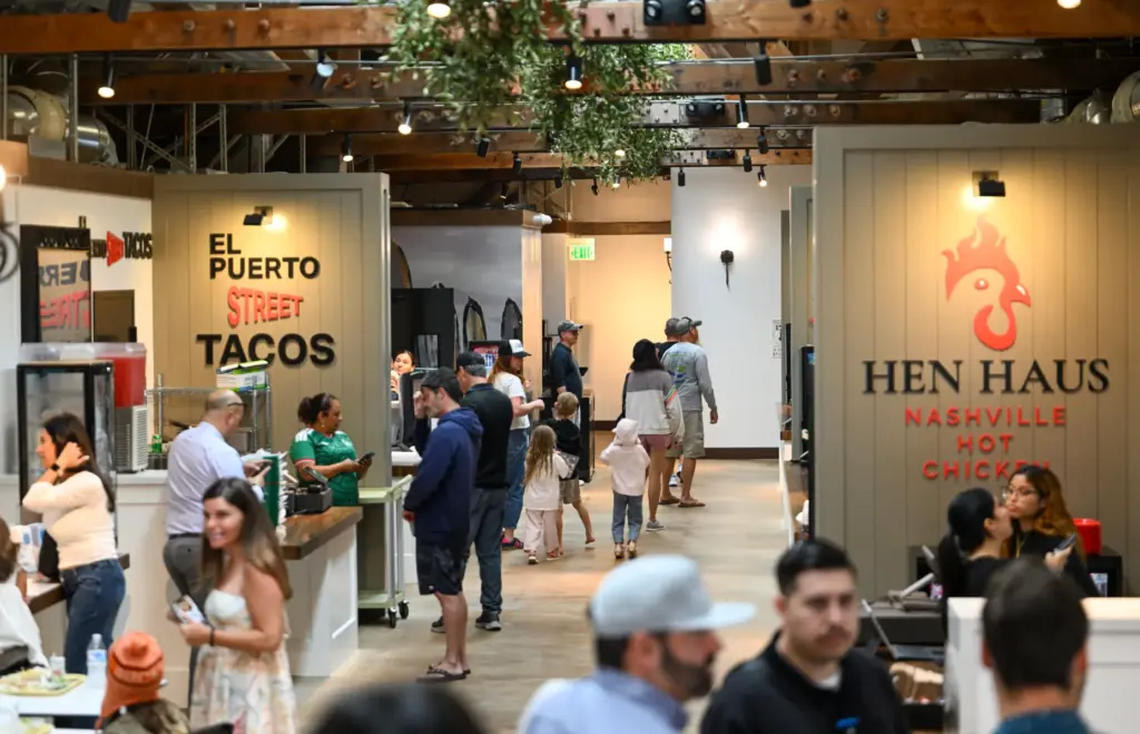 Opening day at Miramar Food Hall in San Clemente on...