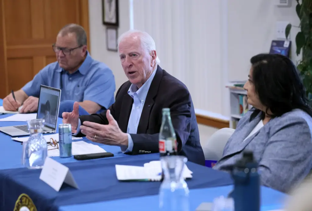 U.S. Rep. Mike Thompson attends the Sonoma Valley Affordability Roundtable...