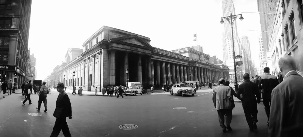 The old Penn Station in New York is shown in this 1955 photo.
