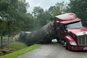 Millions of honeybees escape into a rural Texas neighborhood after a semitrailer crash