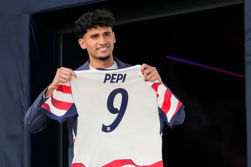 Forward Ricardo Pepi of the United States men’s national soccer...