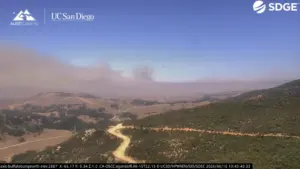 Brush fire at Camp Pendleton spreads into Cleveland National Forest