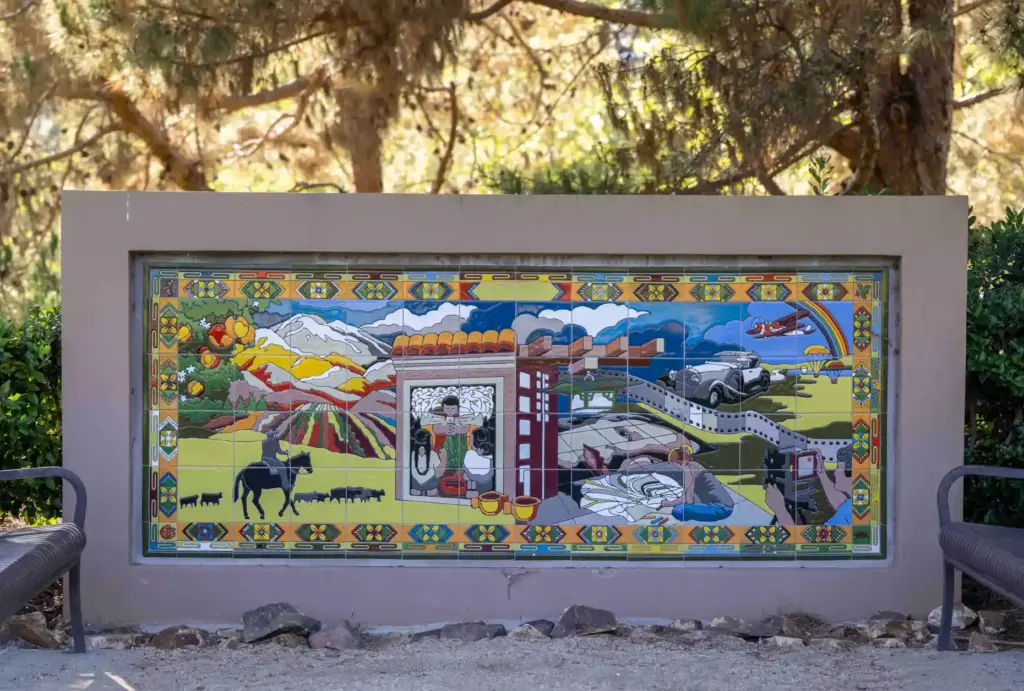 The âArts Alive Mural,â created by several artists and curated...