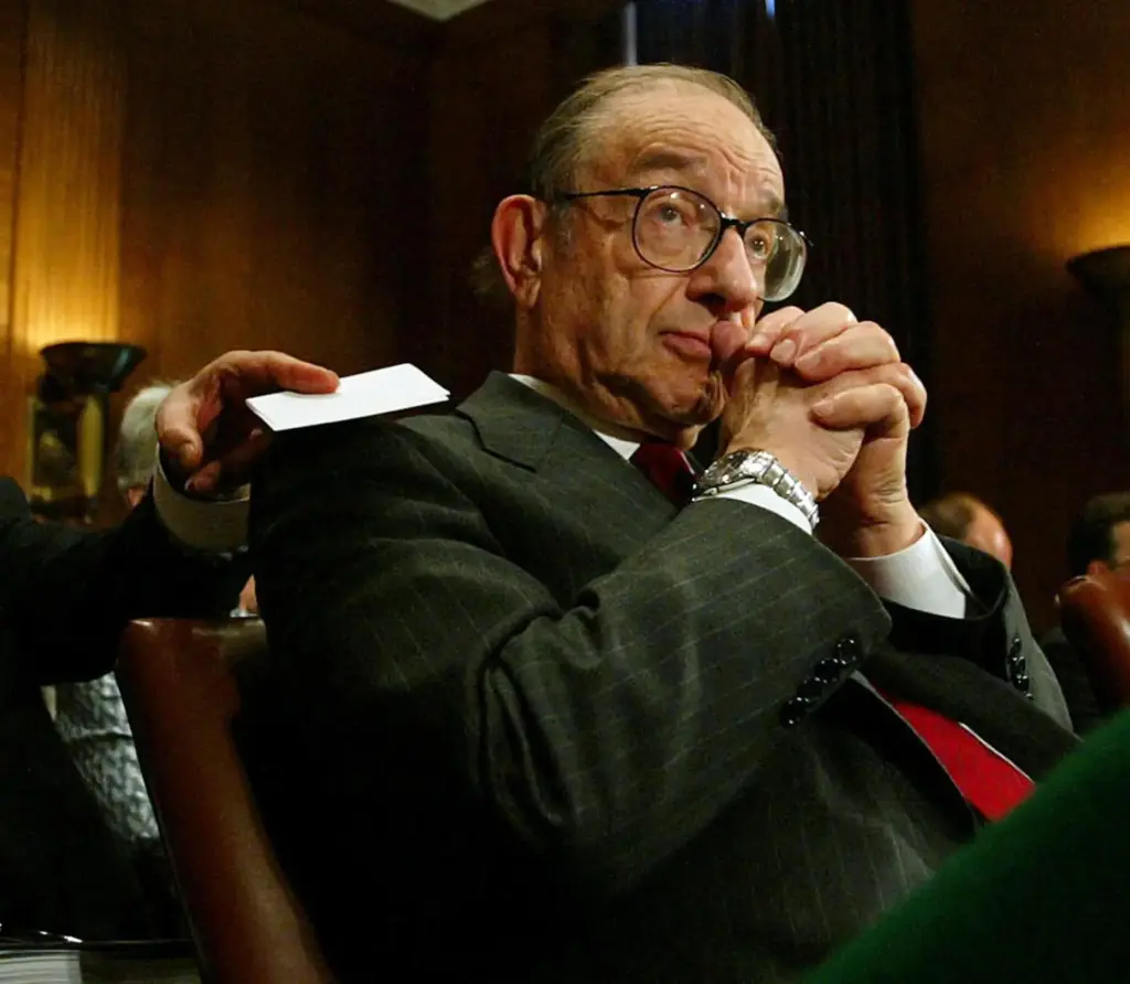 FILE — Alan Greenspan, chairman of the Federal Reserve Board...
