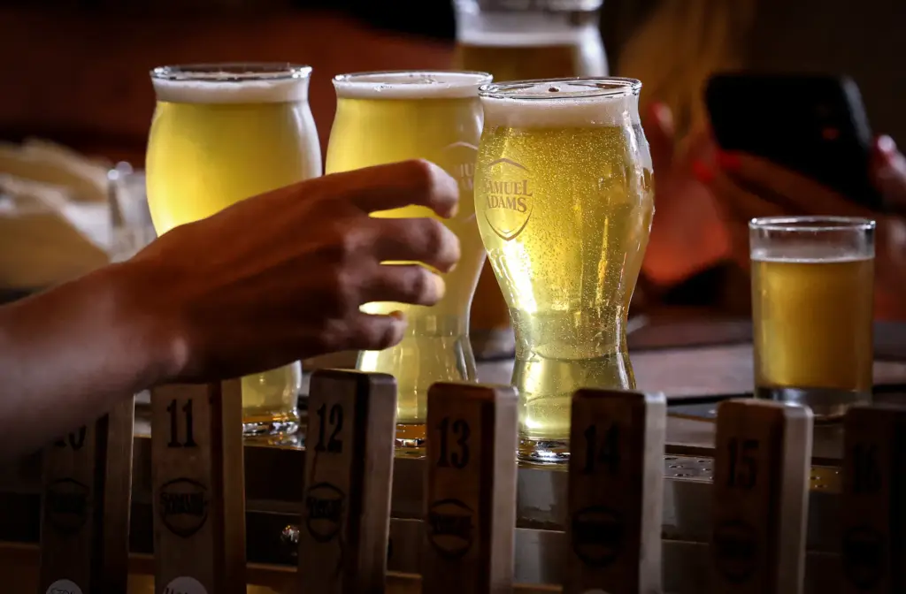 Another pint of Samuel Adamâs beer is served at Samuel...