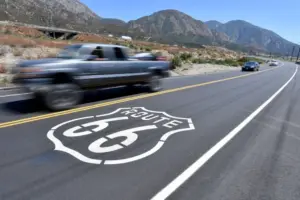 When will California’s leg of Route 66 be fully drivable again?