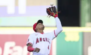 Angels’ Jo Adell tells Christian Moore not to dwell on defensive miscues