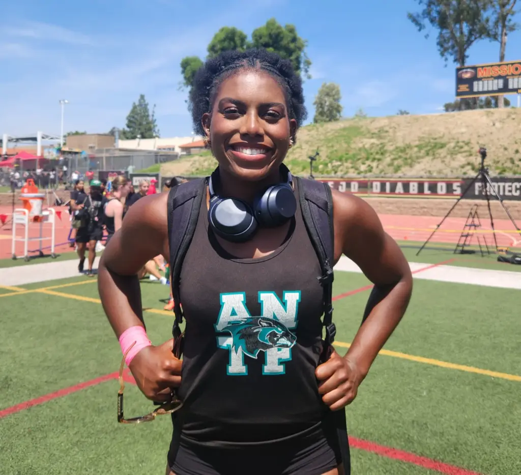 Aliso Niguelâs Jaslene Massey set meet records in the shot...