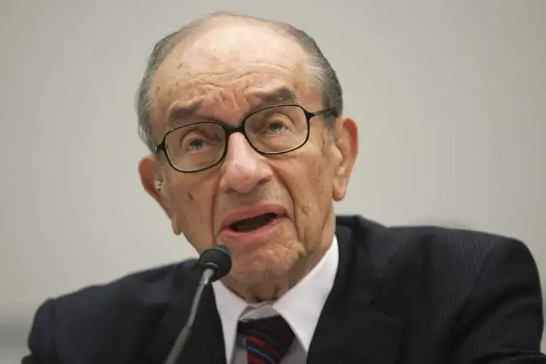 Former Federal Reserve Chairman Alan Greenspan testifies on Capitol Hill...