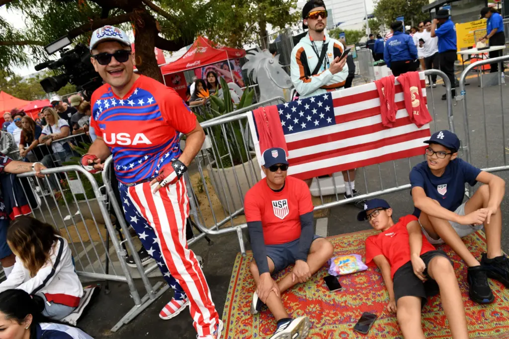 Mark Portillo is dressed to the nines watching the US...