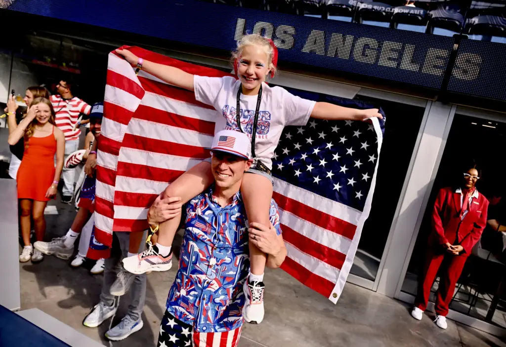9 year-old Violet Tink with her father Andrew Tink of...