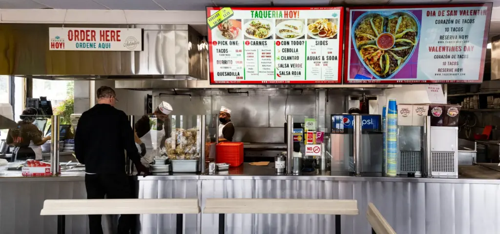 Taqueria Hoy in Orange is open 24 hours a day....