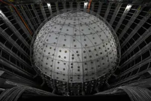 An underground detector in China unveils its first major findings about mysterious ghost particles