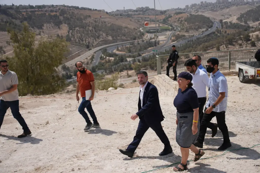 FILE – Israeli Finance Minister Bezalel Smotrich arrives for a...