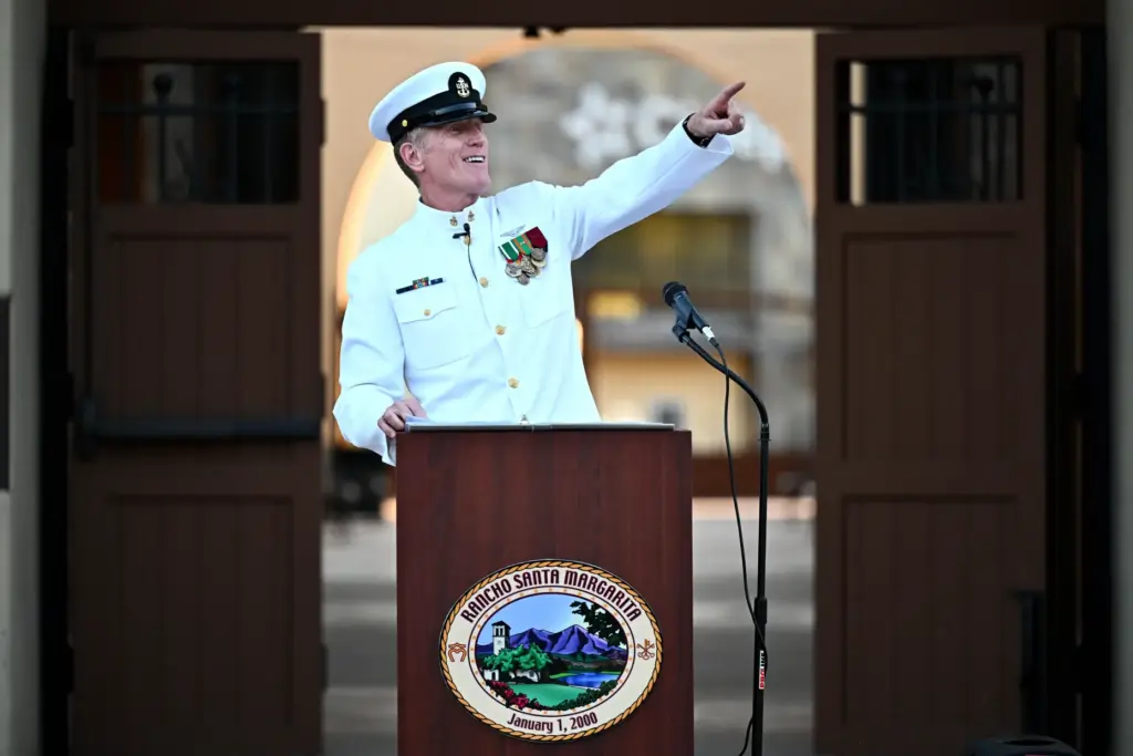James L. Clements Jr. speaks during a ceremony unveiling a...