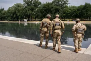 Trump says 6 people have been arrested for damaging the Reflecting Pool