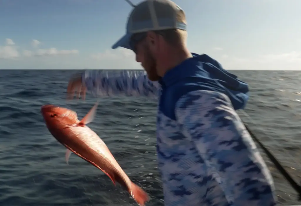 A red snapper caught on the charter boat Jodie Lynn...