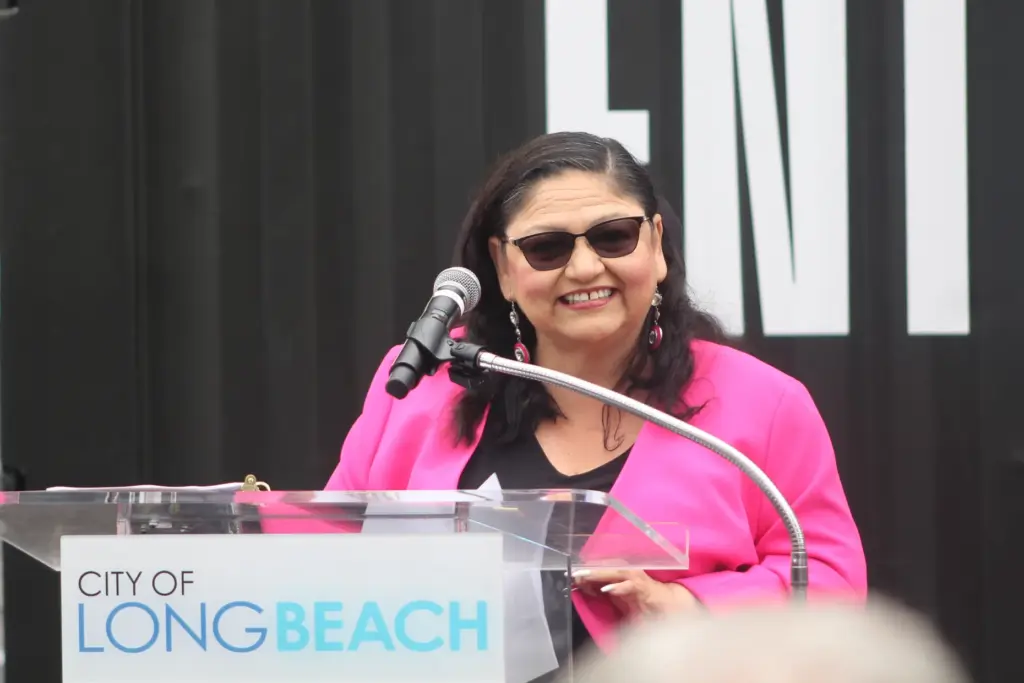 First District Councilmember Mary Zendejas at the ribbon-cutting ceremony for...
