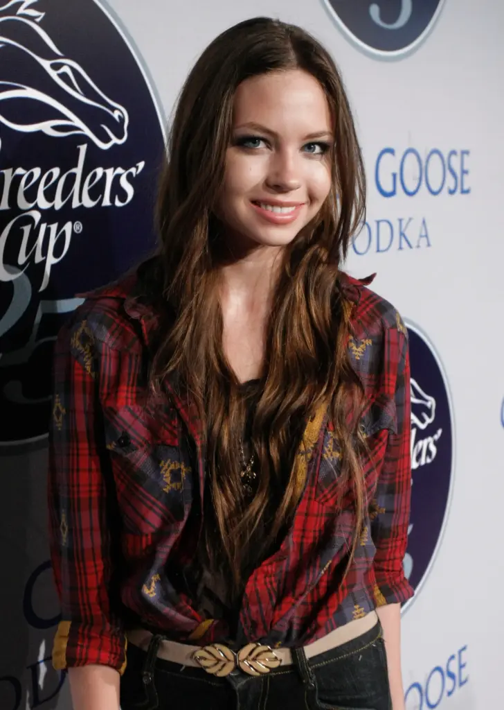 Actress Daveigh Chase arrives to the Breeders’ Cup Winners Circle...