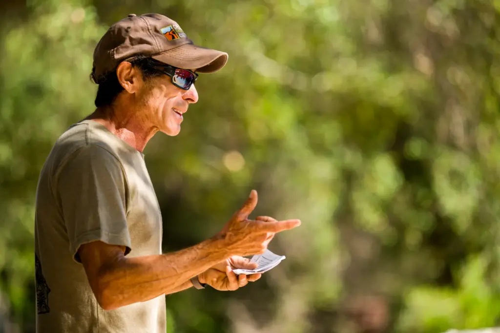 Steve Messner of the Concerned Off-Road Bicyclists Association speaks during...