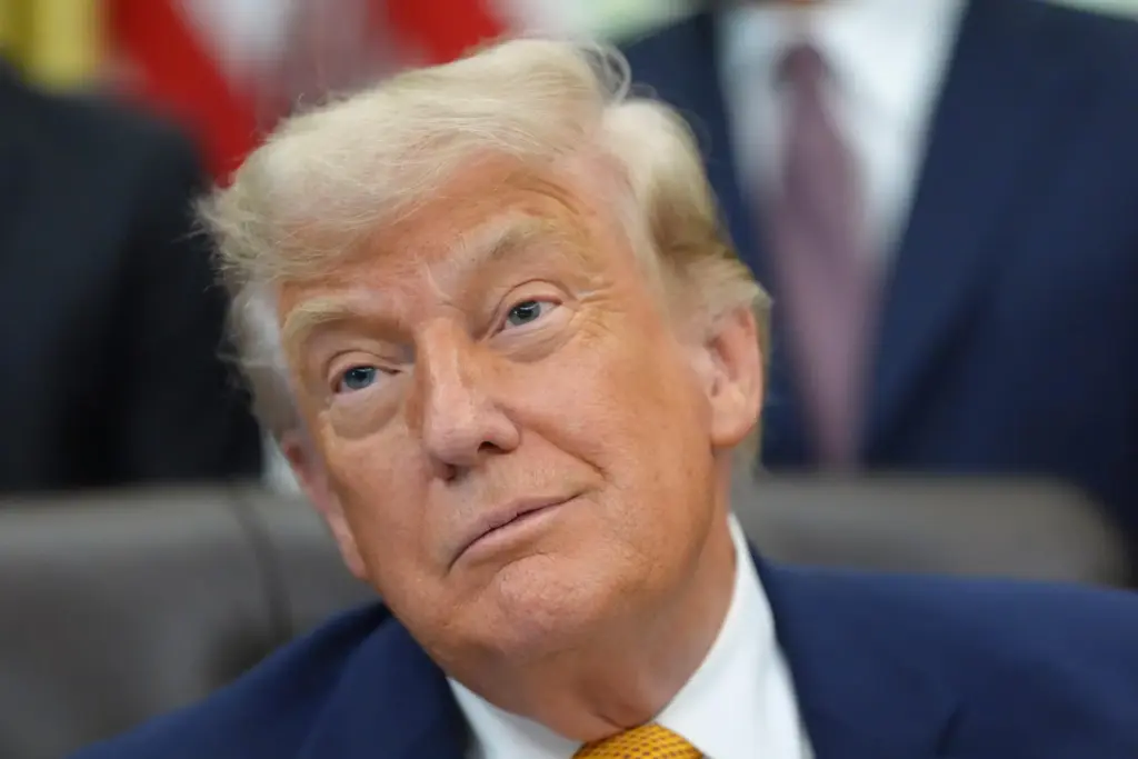 President Donald Trump in the Oval Office of the White House.