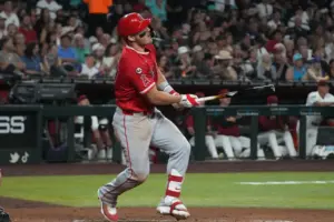 Angels’ Mike Trout knows opposite-field power means he’s ‘going good’