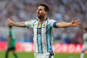 Lionel Messi ties World Cup goals record with hat trick as Argentina tops Algeria